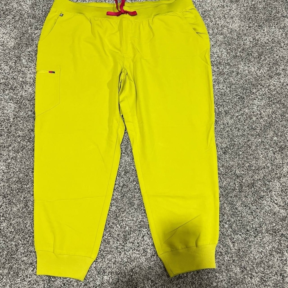 FIGS Zamora Jogger Scrub Pants Women's‎ Neon NWT 3XL